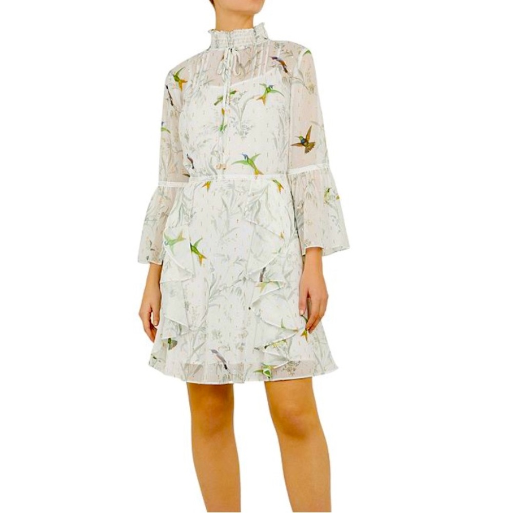 #508 Ted Baker Andray Fortune Print Dress size 2(fits size 6)NWT